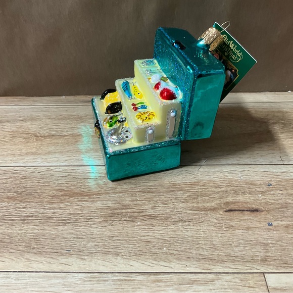 New Old World Christmas Tackle Box Tree Ornament Glass Hanging Fisherman Fishing - Picture 3 of 11